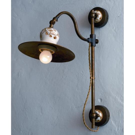 imas 35903 nastavitelna klasicky mediteransky rustikalny country rucne malovana keramika medena lampa nastenna lampa lampa kvalitna balaton chalupa vidiecka osvetlenie obyvacia jedalen kuchyna predsien spalna lampa.jpg